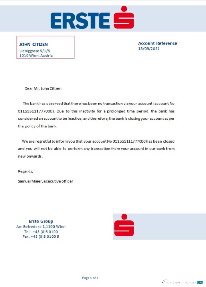 Download Austria Erste closure reference Photoshop template